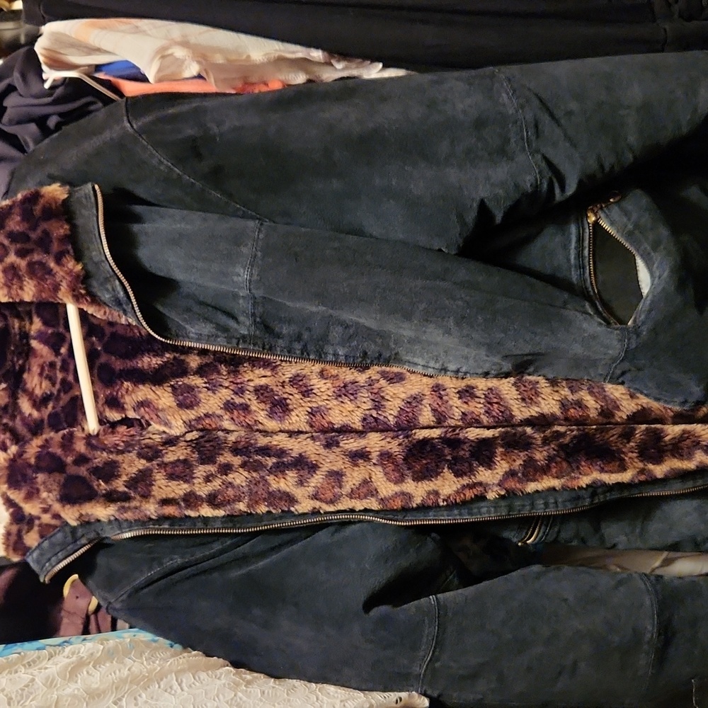 Nice heavy, fur lined coat.